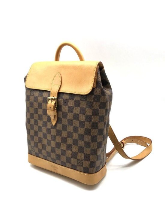 Louis Vuitton Damier Harlequin Leather Backpack Brown main image 10